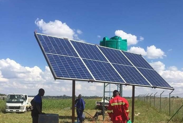 Solar-Powered Borehole Pump Installation in Mnandi AH